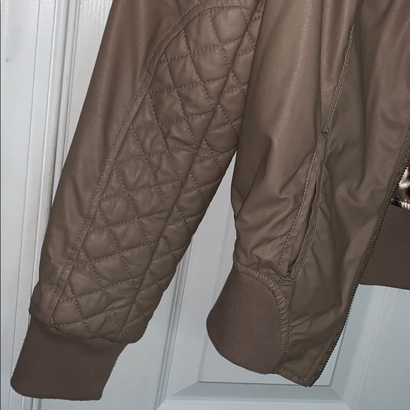 Guess Faux Leather Bomber Jacket - Picture 6 of 6